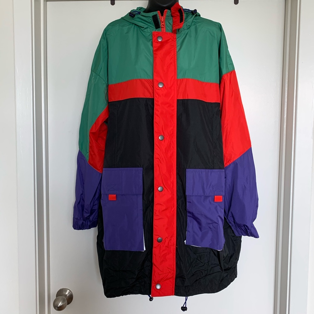 UO Longline Colorblock Windbreaker